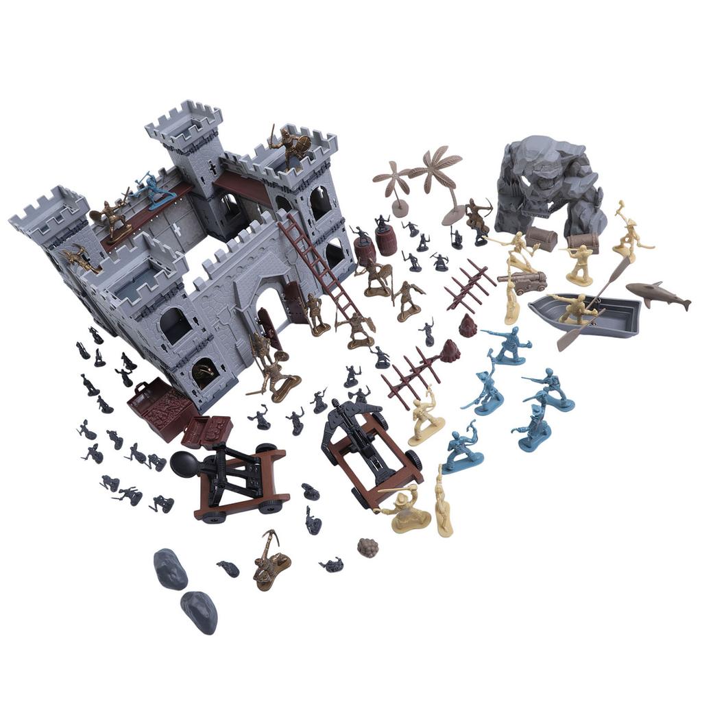 Multipurpose Castles Knights Action Figure Set with Toy Soldiers for Kids Role Playing Fun Aspiring Historians
