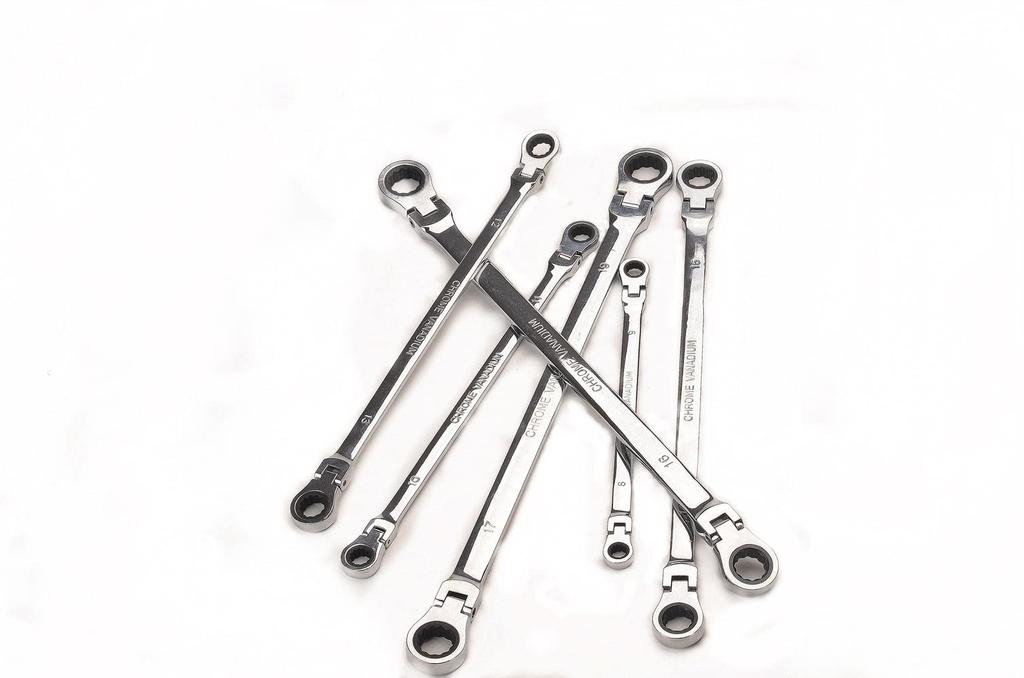 Ratchet Flex Ratchet Swing Long 72 2 Mirror for Cars and Motorcycles Wrench, Wrench, Double-Ended, Head, Type, Gears, CR-V Steel, Sizes, Finish,