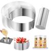 Cake Baking Tool 6~12inch Cake Mold Ring Adjustable Stainless Steel Transparent Mousse Collars Household Kitchen Supplies TMZ