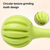 Dumbbell Dog Chew Toy with Bell Bite Resistant Boredom Stress Relief TPR Dumbbell Shape Puppies Toy Pet Teething Cleaning Interactive Toy