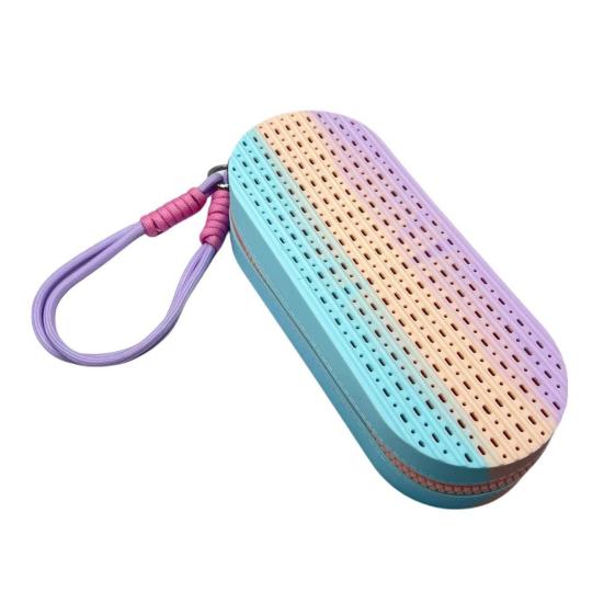 

Силіконовий чохол для плавальних окулярів, двосторонній, з дихаючими дренажними отворами, ударостійкий, велика ємність, портативний, для подорожей, окуляри для плавання, сумка для зберігання рожевий