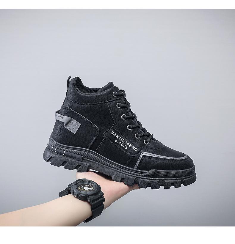 Pánské jarní boty Martin v britském stylu 2025 - Trendy korejská móda, turistické boty