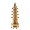 1PC Zinc Alloy Feng Shui Education Tower Nine Levels Wen Chang Pagoda for Education Career Business Growth Desktop Ornaments.