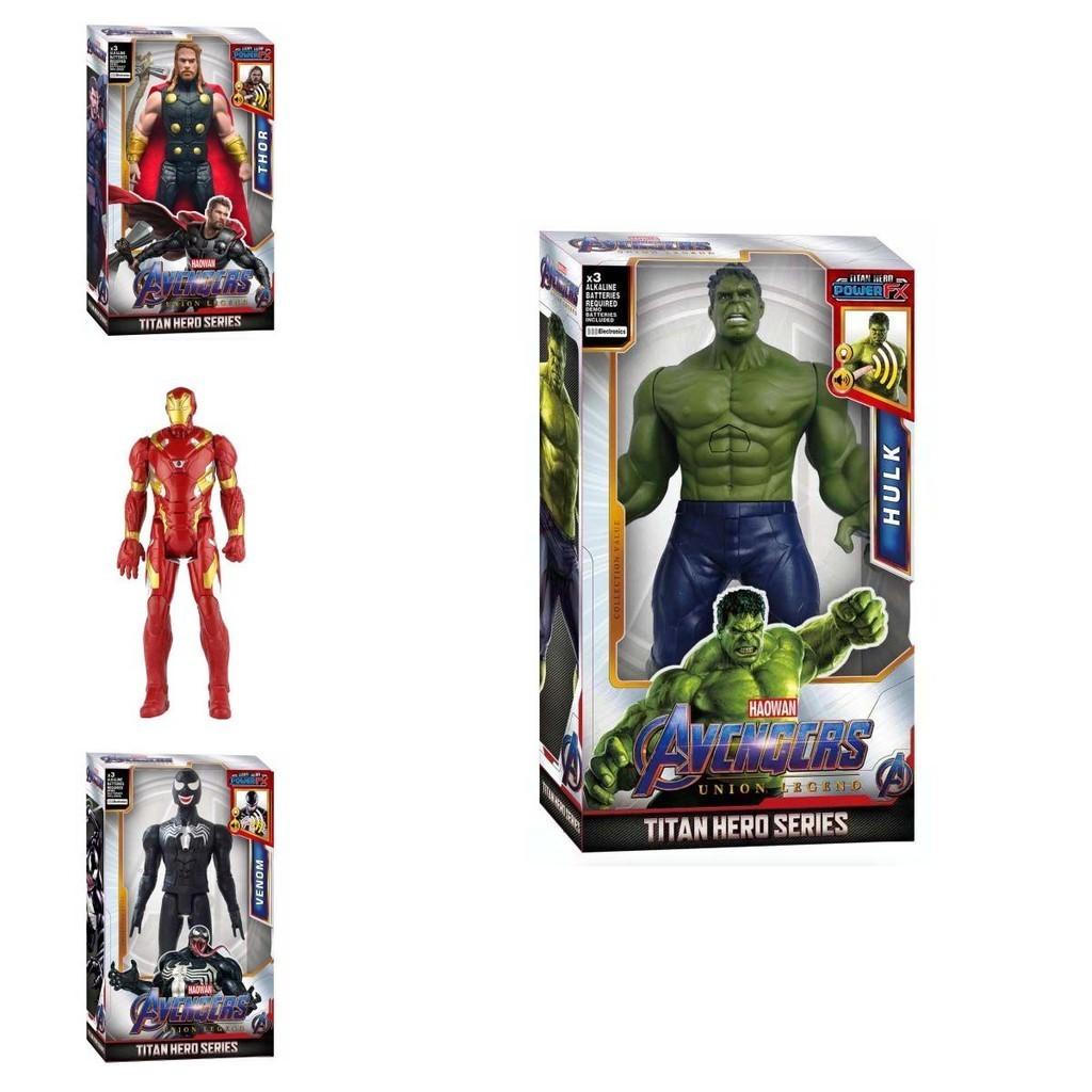 Spiderman Thanos Thor Captain Hulk Iron Man Venom Ronin Groot Action Toys Figura