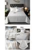All-Season Solid Color Quilted Bedding Set with Duvet Insert and Cotton Padding