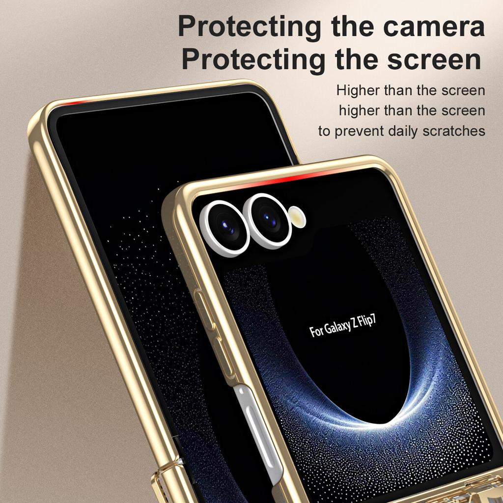 Case for Samsung Galaxy Z Flip7 6 5 4 Casing with Hinge Protection PC Slim Shockproof Full Body Drop Protective Cover