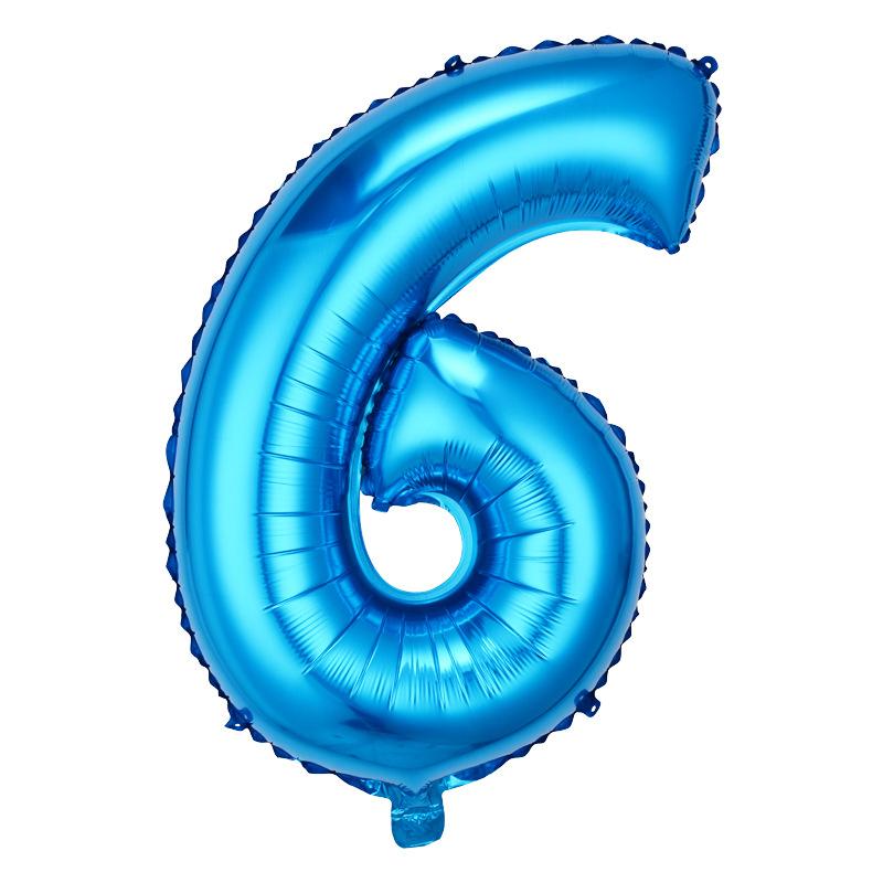 Thin Body 40-Inch Large Digital Aluminum Film Balloon 42-Inch Digital Balloon Birthday Party Decoration Helium Balloon Floating In The Air