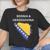 Bosnia and Herzegovina Flag Merch Unisex T Shirts Cotton Tee Graphic Print Tshirt Clothing