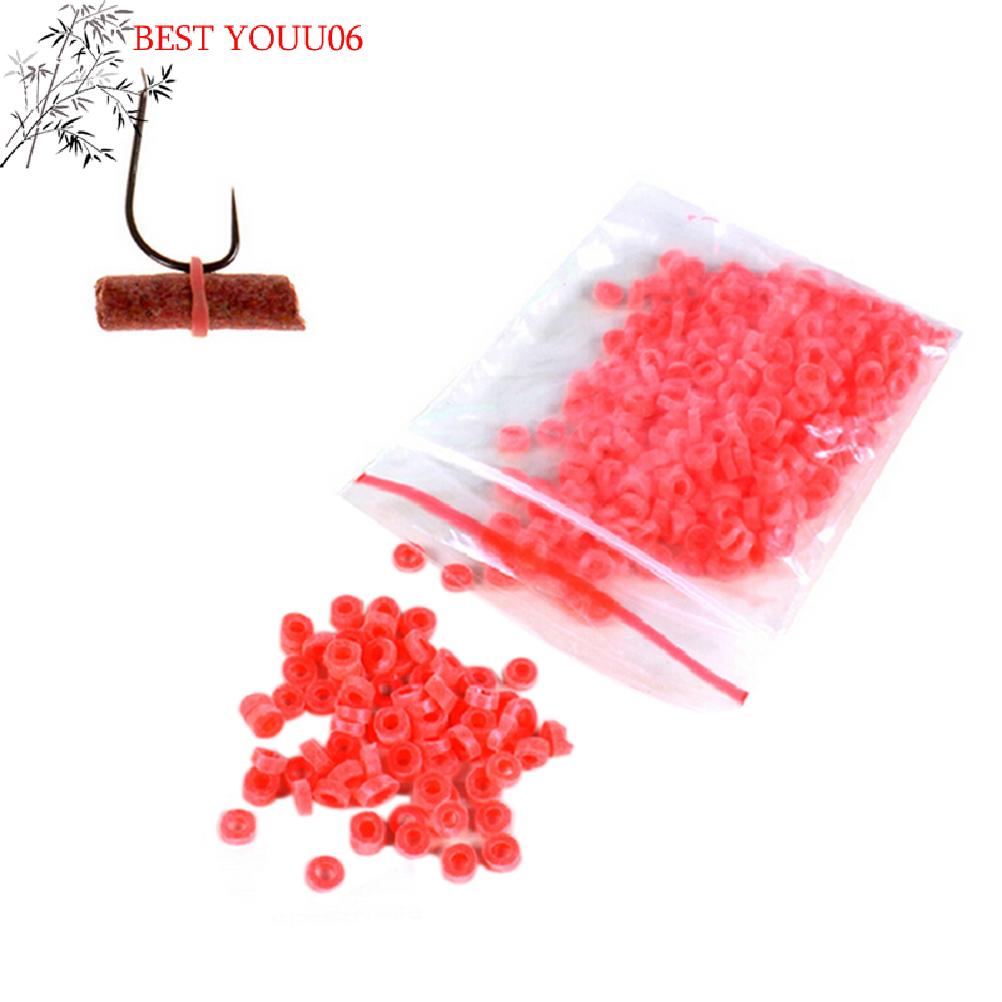 (YOUU06)2500PCS=10bags Red Fishing Accessories Fish Tackle Rubber Bands For Fishing Bloodworm Bait Granulator Bait Wholesale