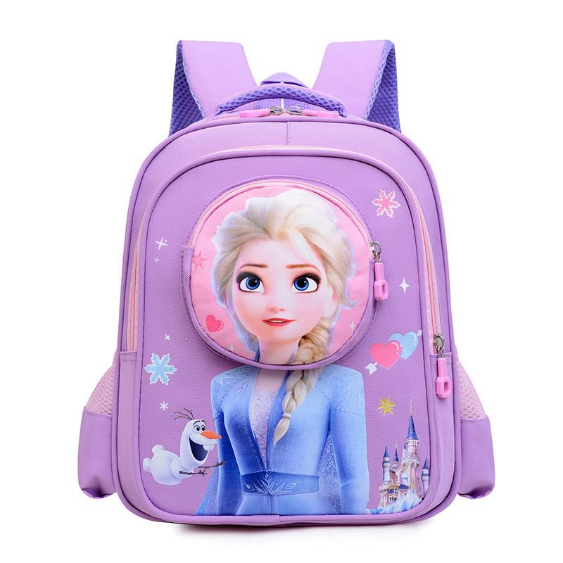 Adorable Cartoon Backpack For Kids Oxford Cloth Lightweight School Bag For Girls And Boys