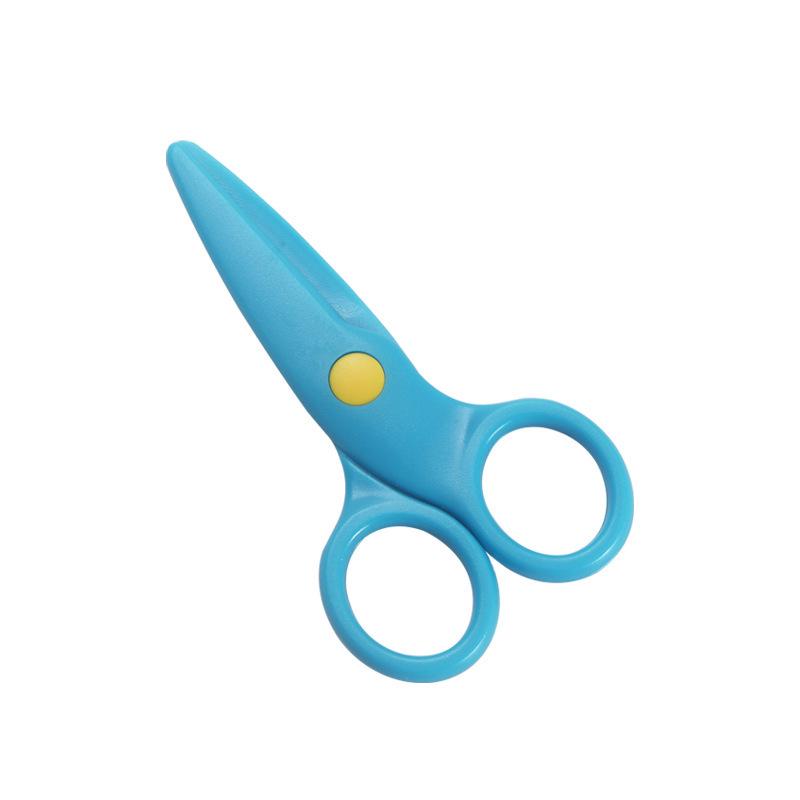 Children's Safety Craft Scissors - Plastic, Round-Head, Cute Design for Toddlers