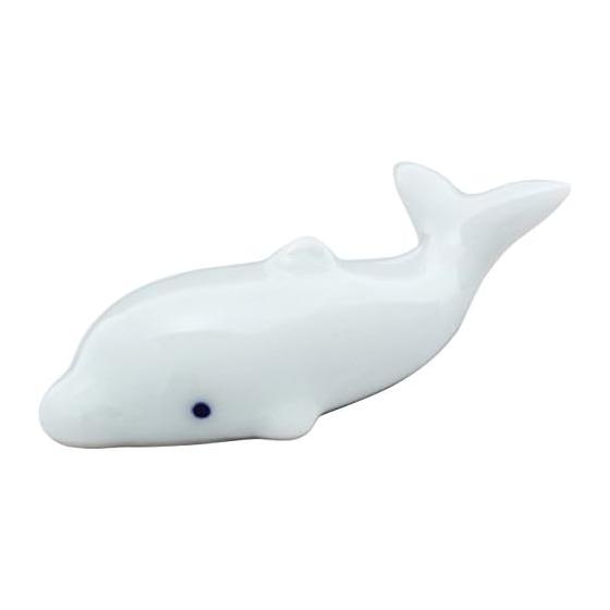 Arita Ware Seitouen Dolphin Chopstick Rest White
