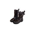 Retro Belt Buckle Platform Locomotive Short Boots Women's New Fashion Versatile Knight Thin Boots