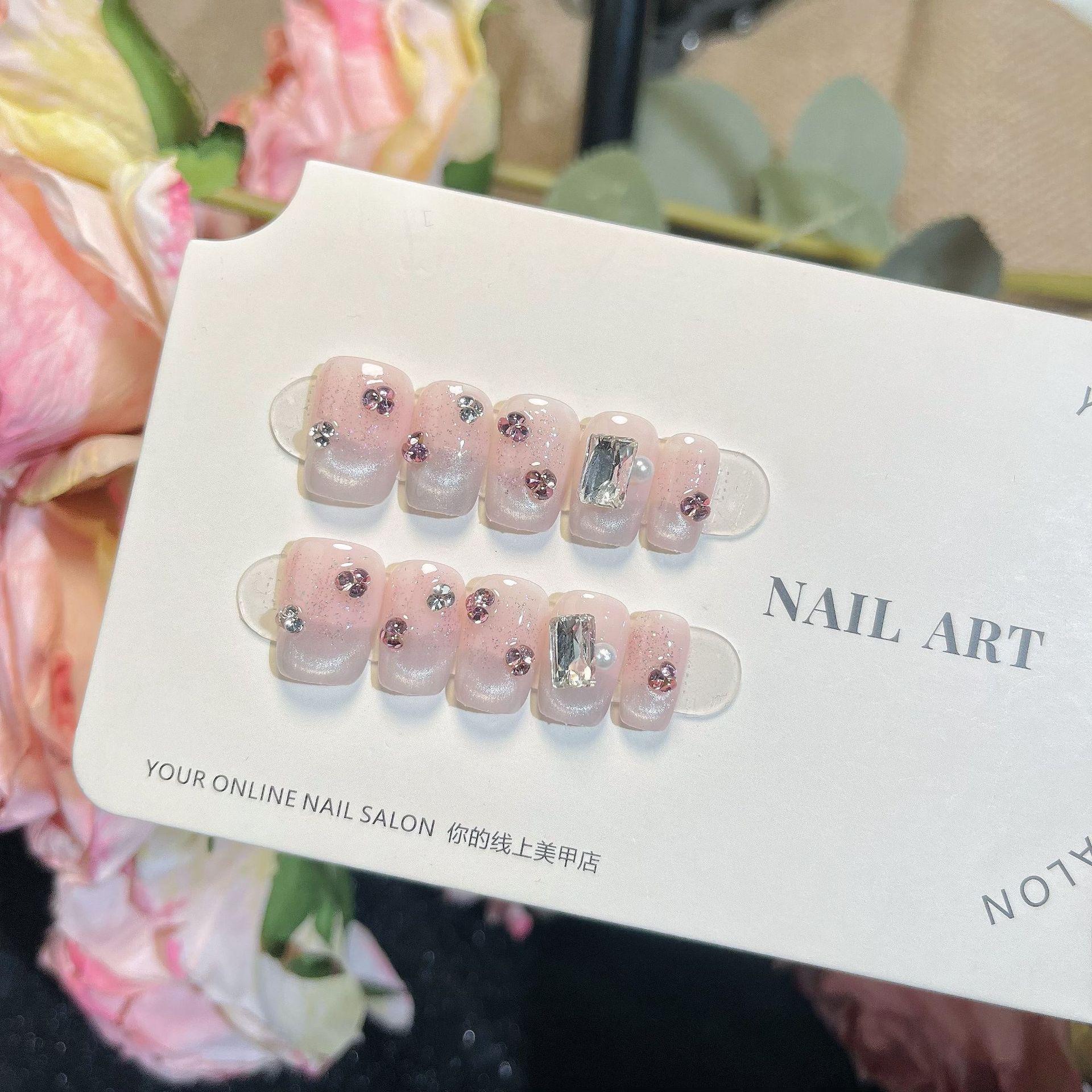 

Патчи для дизайна ногтей «Кошачий глаз» ручной работы Rose Lover - Коллекция весна/лето 2025 Large