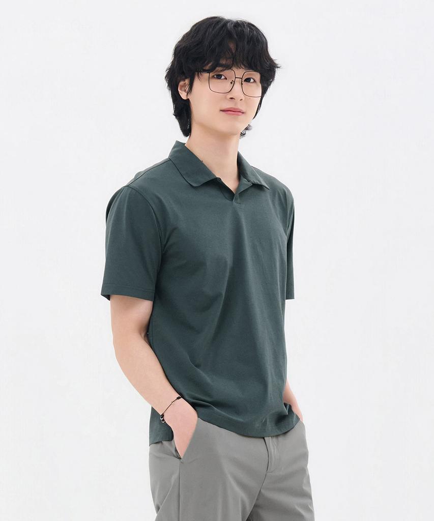 CHASECULT Men'S Cool Open Collar Short Sleeve T-Shirt-Fcrk5715E0C
