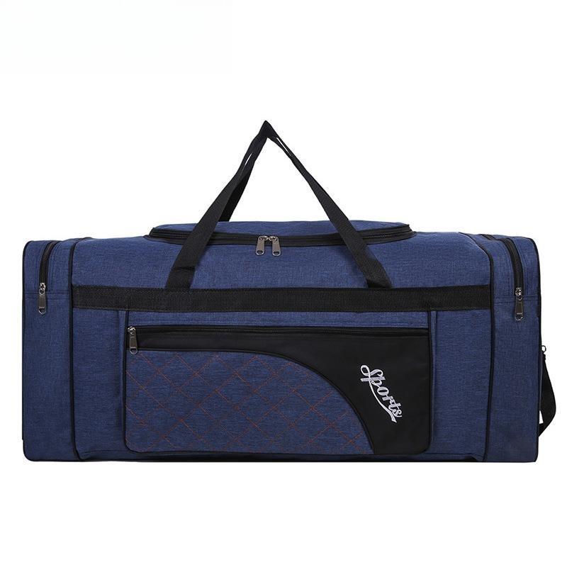 Unisex Large Capacity Portable Travel Bags Foldable Luggage Bag Waterproof Oxford Handbag Outdoor Leisure Shoulder Bags XA270F