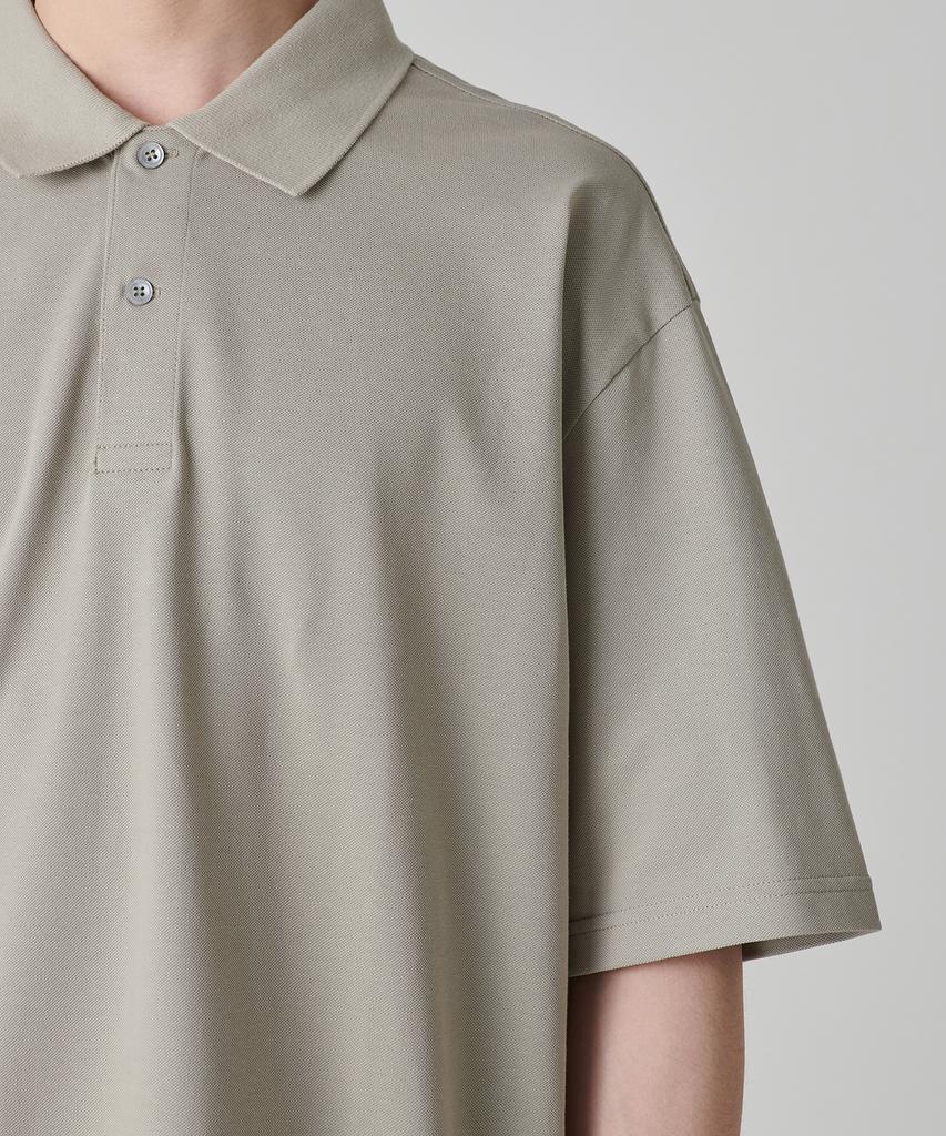 MUSINSA STANDARD [Cooltandard] Oversized Pique Polo Shirt [Grayish Beige]
