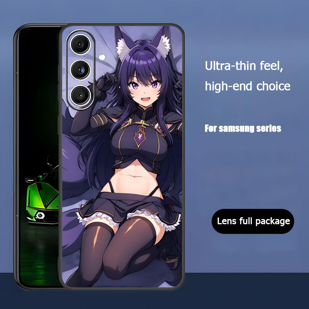 Anime The Eminence in Shadow Phone Case For Samsung Galaxy S25 S24 S23 S22 S21 S20 Plus Ultra Note20 Soft Black