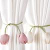 1 Paar Elegante Tulpen-Vorhangbänder Verstellbare Vorhangschnalle Elegante Vorhänge Kordel Wohnzimmer