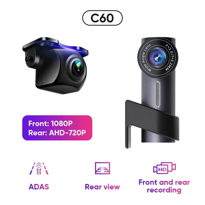 Auto USB HD 1080P Conducere Recorder Dash CAM Cameră ADAS DVR pentru Android Player Multimedia Viziune de noapte Senzor G unghi larg