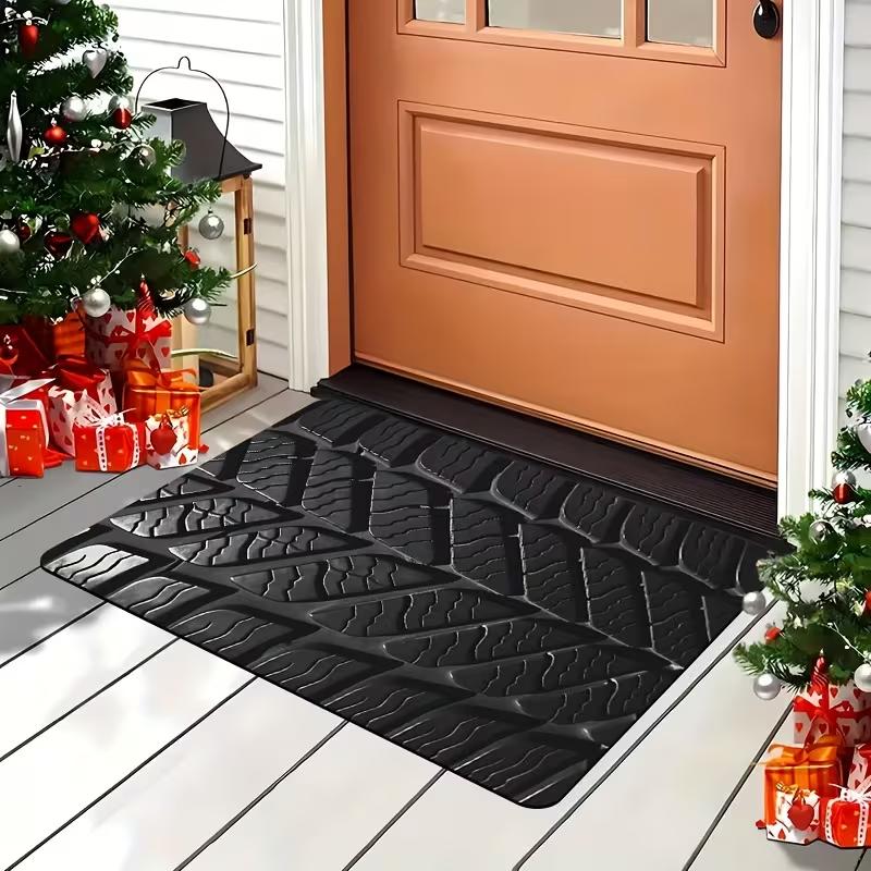 

Single Tire Design Door Mat Anti Slip Bathroom Floor Mat Carpet Bedroom Living Room Entrance Camping Picnic Outdoor Carpets 40cm x 60cm