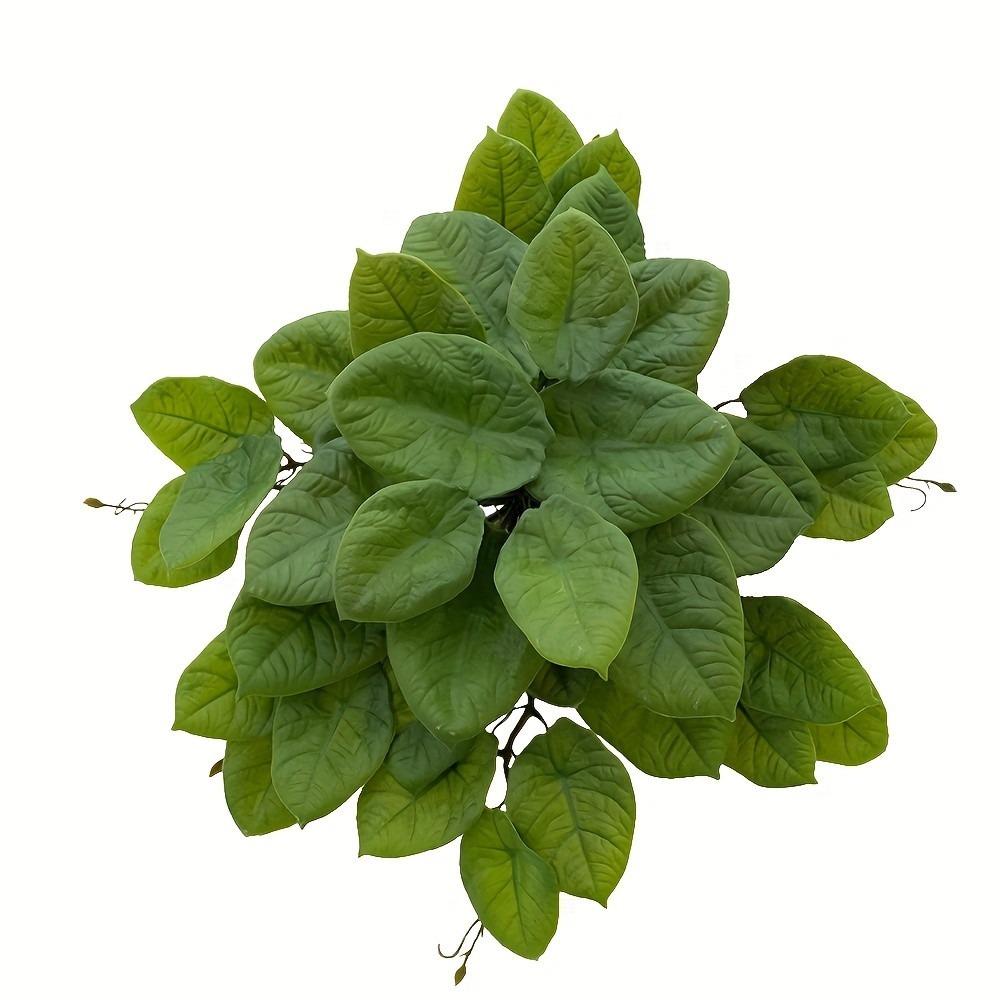 

Vibrant Colors Faux Greenery 42 Leaves Simulated Green Plants Fake Tree Leaves Patio Style C