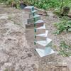 Galvanized Large Iron Sheet Toolbox with Lock - Portable Storage & Organizer for Woodworking