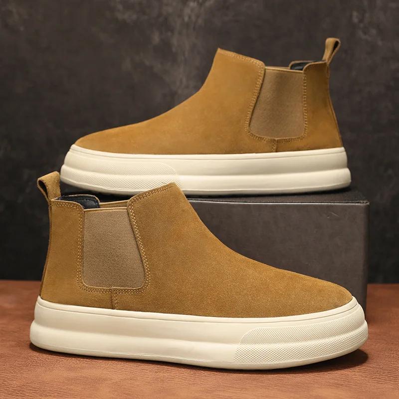 Fashion Men Sneakers  Retro Autumn Comfort Casual Sports Shoes Outdoor Non Slip Wear-resistant Tennis Lace-up Running Shoe