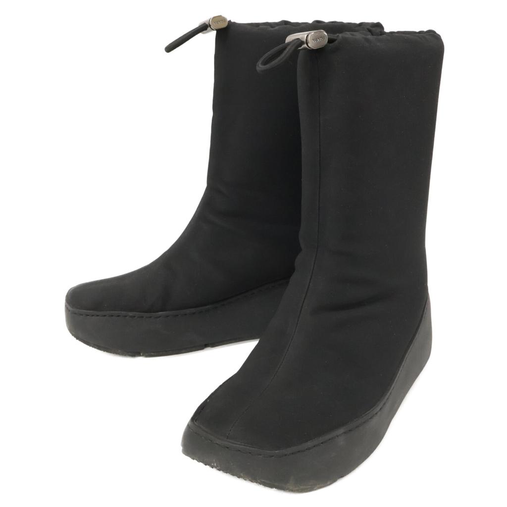 PRADA SPORT Nylon Platform Snow Boots/ Shoes 37 blackUsed