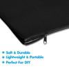 10Pcs Blank DIY Craft Bag Canvas Pencil Case Makeup Bags- Pencil Pouch Cosmetic Bag Multi-Purpose Travel Toiletry Bag Zipper Bag