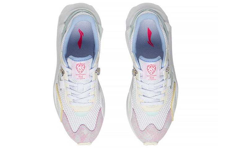 Li Ning Square And Round Textile, Leather Low top Cushioning Slip Resistant Abrasion Resistant Breathable Lightweight AGCS108-9