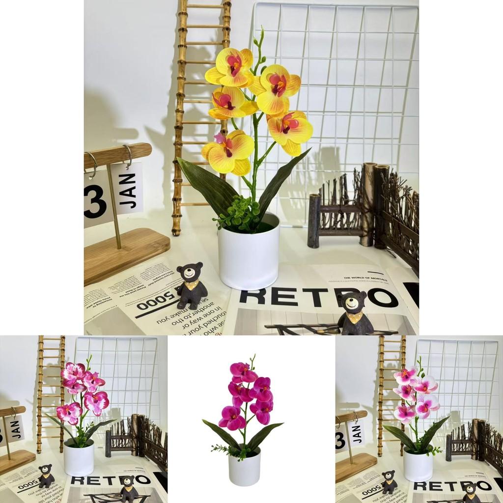 Faux Butterfly Orchid Arrangement For Party Decor And Indoor Landscaping
