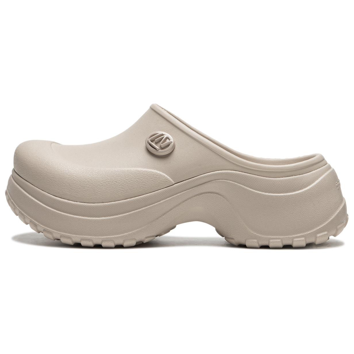 

Li Ning Project* Muller Trendy Anti-Wear Open-Toe Slippers Women slippers Oatmeal-Gray AGAU010-4 35