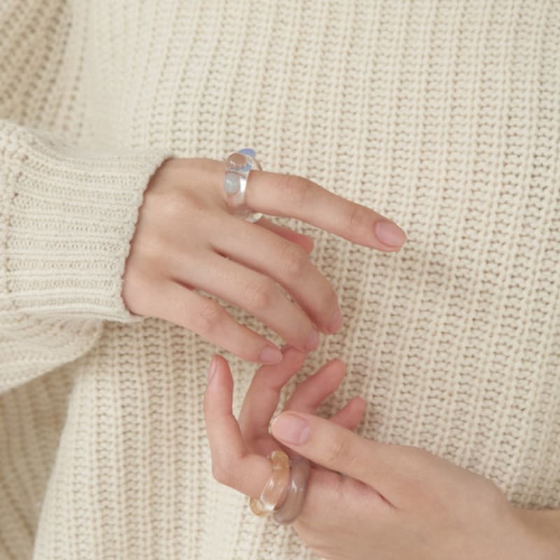 APIOH TRIPPLE GLASS RING