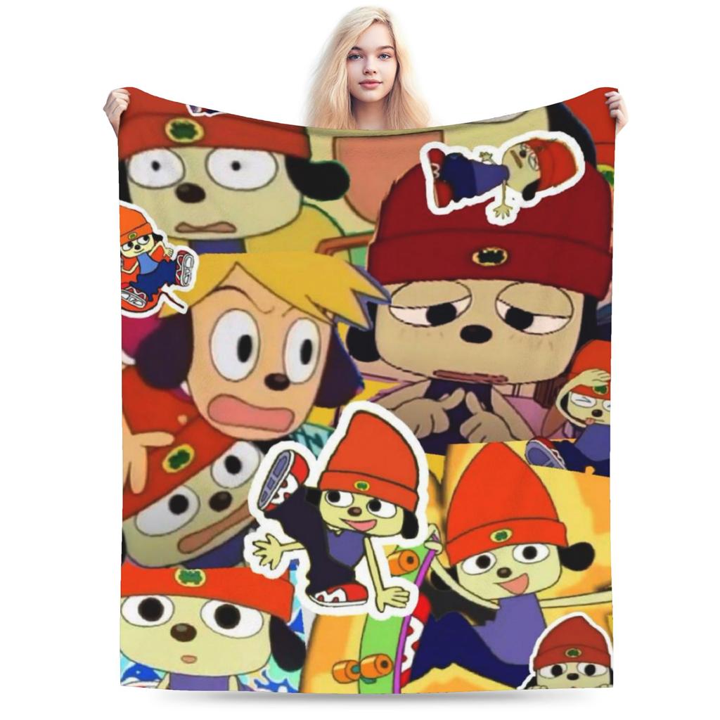 Parappas Print-Decke für Männer Frauen Warm Gemütlich Flauschig Überwurfdecken für Bett 50x60 Zoll Mehrere Größen