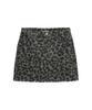 ERER Leopard Mini Skirt Gray