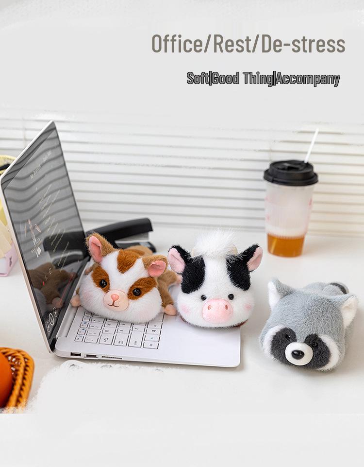 Cute Panda, Fox, Calf, Deer & Raccoon Plush Animal Pendant Doll