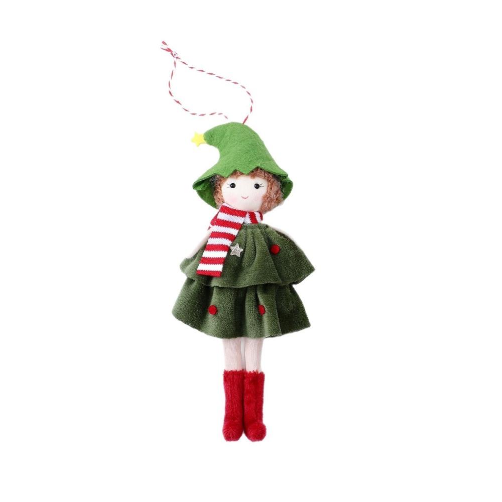 Angel Girl Cloth Christmas Angel Doll Skirt Shape Cute Christmas Girl Pendant Hanging Pendants Angel Girl Pendant Home Decor