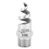 Spiral Nozzle SPJT 316L Stainless Steel Male Thread Anti‑Clogging Watering Accesssories(G1/2 DN15 )