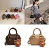 Adorable Mini Bear Keychain Shoulder Bag For Kids Stylish Pu Material Design