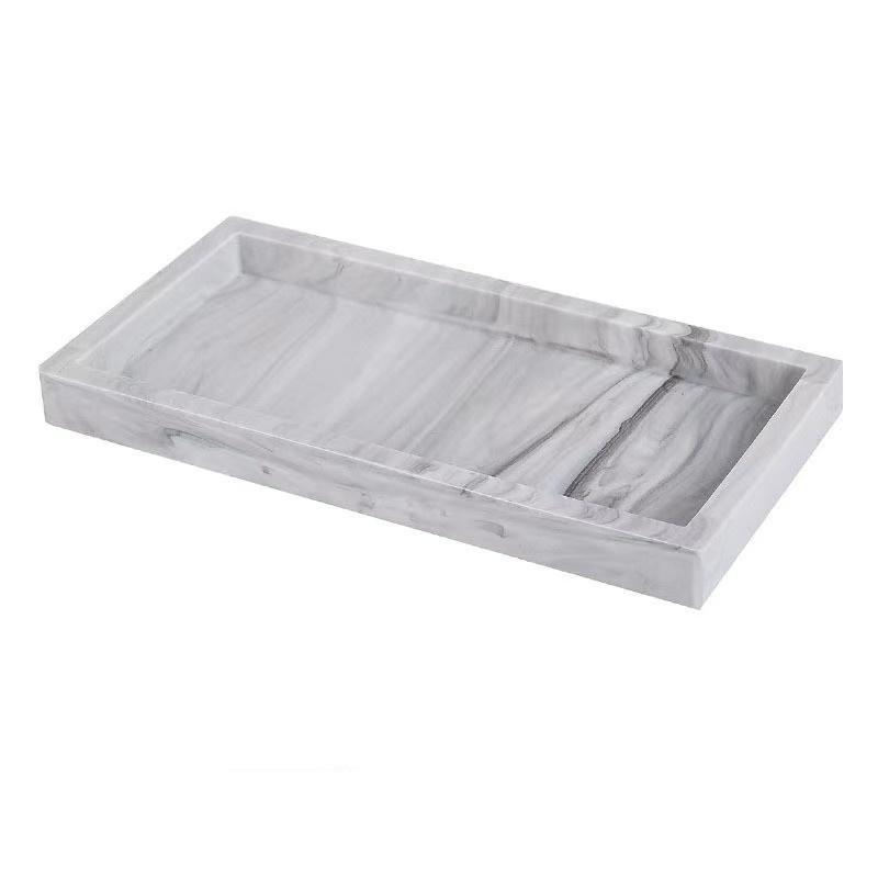 

A multifunctional bathroom countertop storage tray, hand sanitizer shampoo display tray, jewelry display tray S