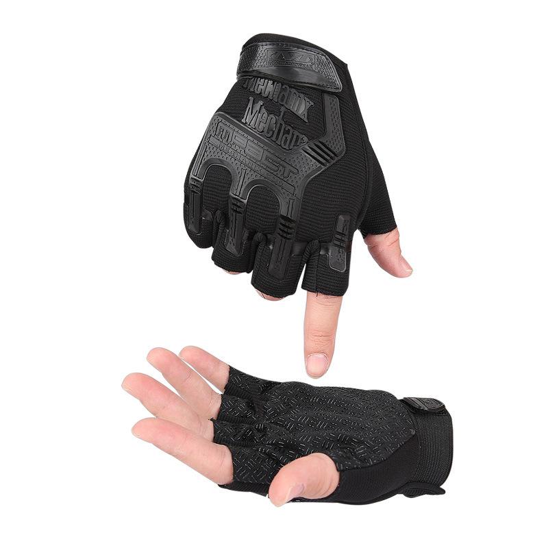 

Seal Half Finger Gloves Mens Tactical Training Outdoor Sports Anti Terrorist Fans Fighting Protective Gear one size fits all чорний
