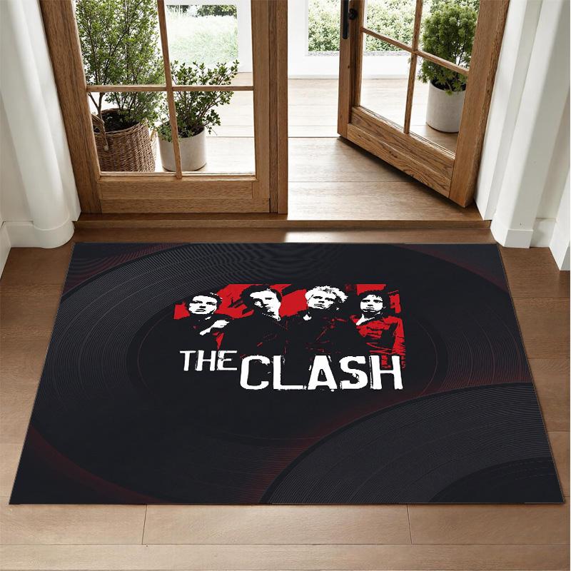 The Clash Design Crystal Velvet Rug Soft Decorative Mat for Bedroom Entrance