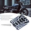 Universal Motorcycle Gas Fuel Oil Tank Pad Stickers Protector Tank Traction Pad(blue Edge)