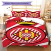 Girona FC Poster Bedding Quilt Set Quilt Cover Pillowcase Home Decoration Birthday Gift (1 * Duvet Cover + 2 * Pillowcase, Without Core)