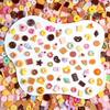 Random Mixed Cartoon Food Play Biscuits Donuts Chocolate Resin Nail Art DIY Cream Glue Hair Clips Mixed