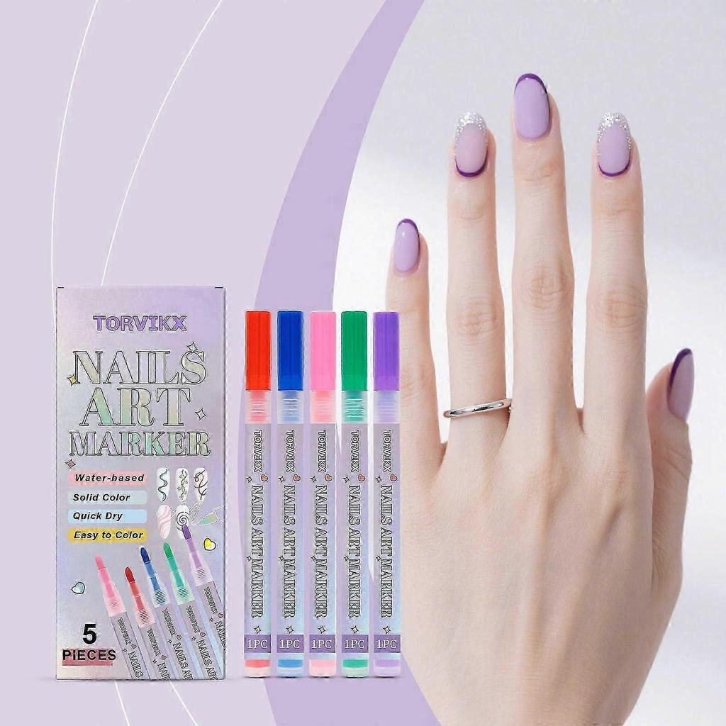 New model Torvikx Nail Art And Graffiti Pens Are Bright And Colorful, Easy To Handle, Suitable For Diy In Various Occasions, Gentle And Not Prone To S