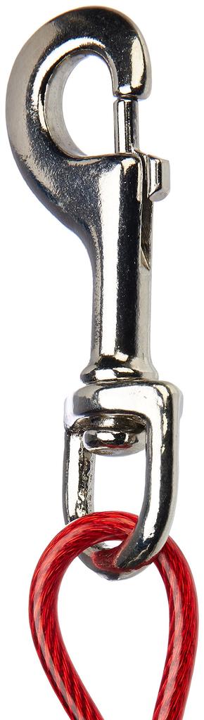 Amazon Basics Dog Tethering Wire Runner 57kg Load Red Leash, Cable, Capacity, 9m,