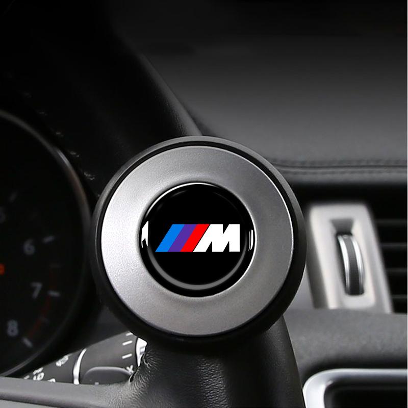 360 Degree Rotating M LOGO Car Steering Wheel Booster Steering Wheel Knob Ball For BMW E61 E81 E87 1 2 3 4 5 6 7 Series X1 X3 X4 X5 X6 F20 E90