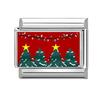 Cute Snowman Dog Santa Claus  Snowflake Christmas Tree Italian Charm Links Fit 9MM Stainless Steel Bracelet Women Men DIY Making